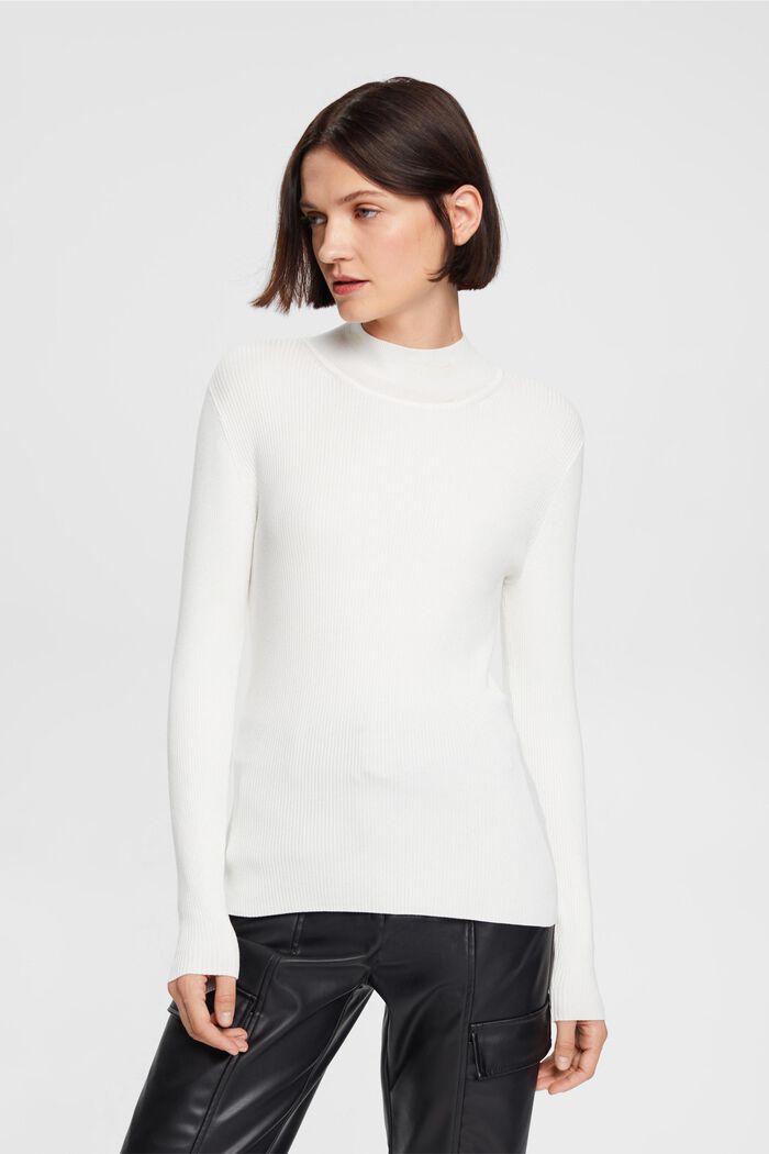 Prążkowany sweter, LENZING™ ECOVERO™