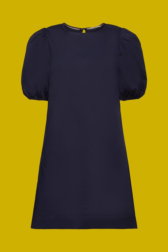 Sukienka mini z popeliny, NAVY, detail image number 6