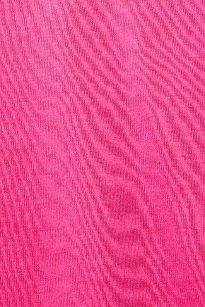 Bawełniana koszulka bez rękawów, PINK FUCHSIA, detail image number 5