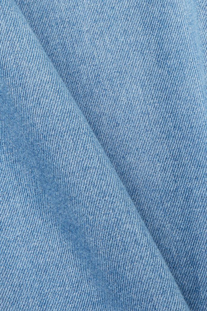 Koszula z denimu bawełnianego, BLUE LIGHT WASHED, detail image number 4
