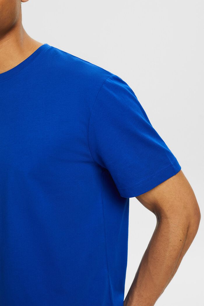Koszulka z krótkim rękawem z okrągłym dekoltem, BRIGHT BLUE, detail image number 3