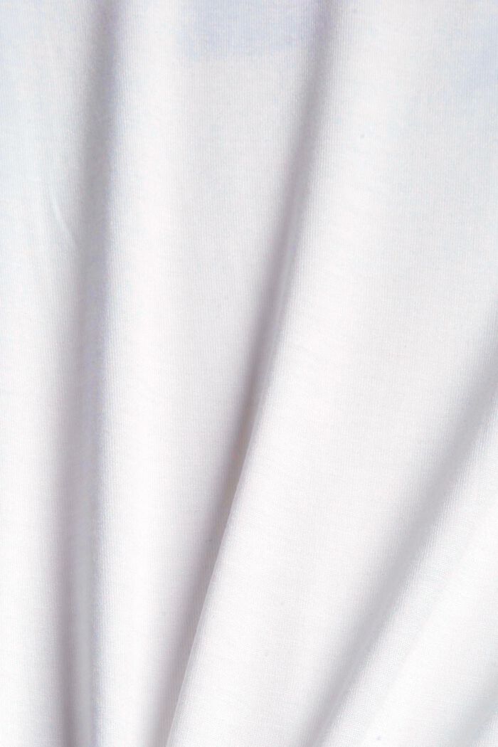 Koszulka z metalicznym nadrukiem, LENZING™ ECOVERO™, WHITE, detail image number 1