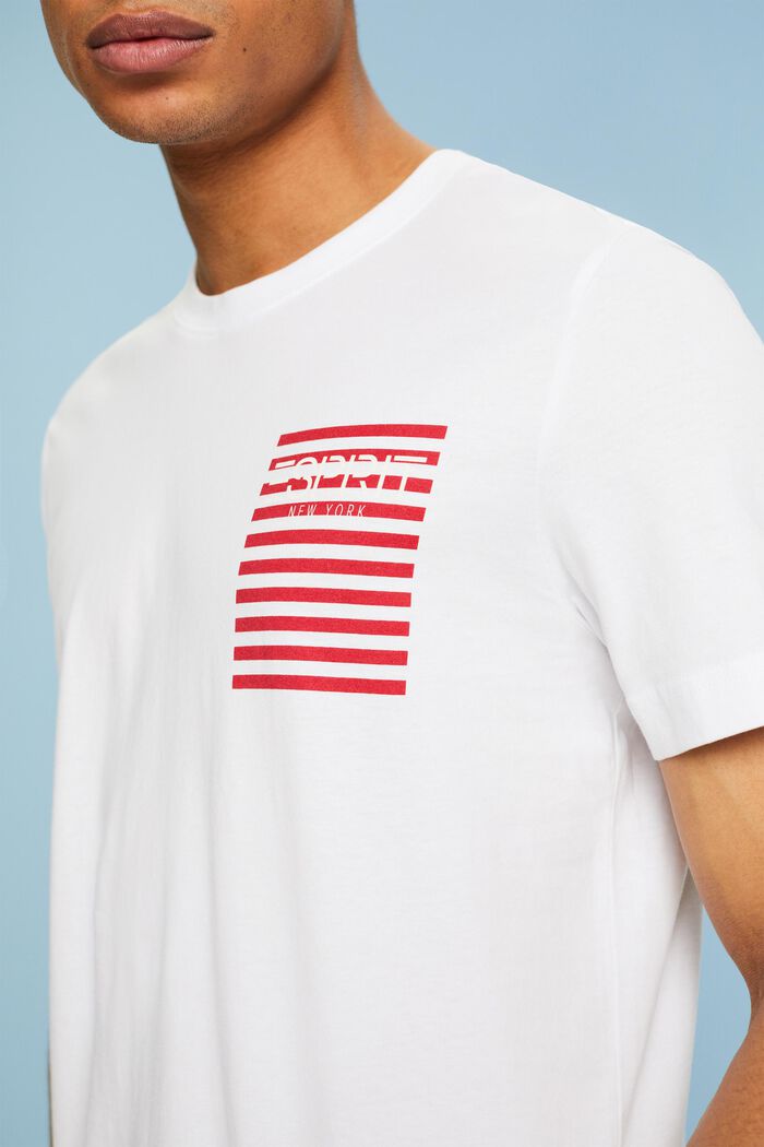 T-shirt z logo, WHITE, detail image number 3
