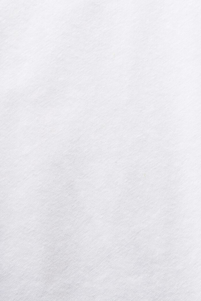 Koszulka z łódkowym dekoltem bez rękawów, WHITE, detail image number 4