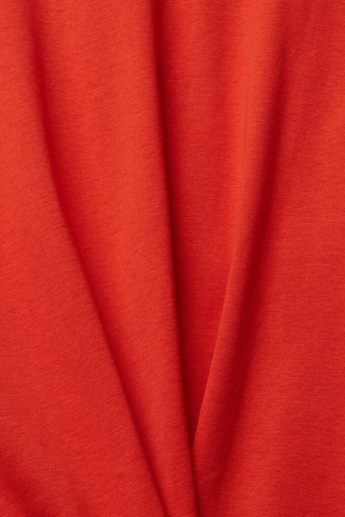 Bluzka z rękawem 3/4, ORANGE RED, detail image number 1
