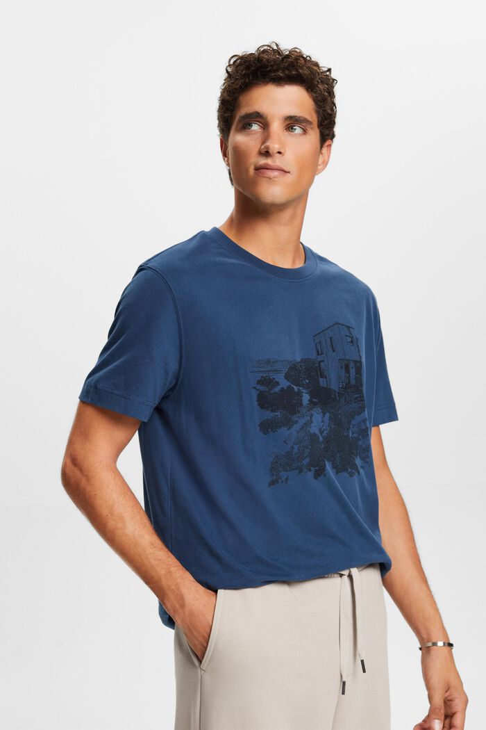 T-shirt z graficznym nadrukiem, BLUE, detail image number 2