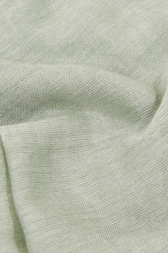 Cienki szal pętla z bawełny, LIGHT KHAKI, detail image number 2