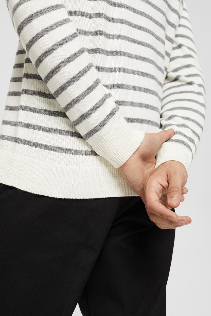 Dzianinowy sweter w paski, NEW OFF WHITE, detail image number 2