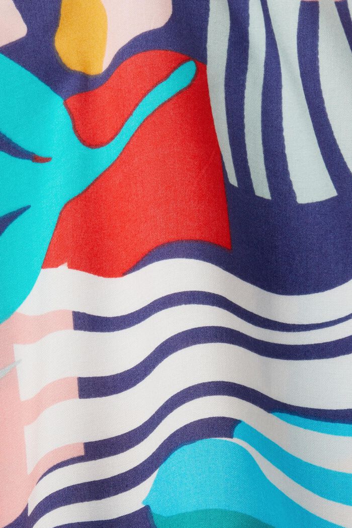 Sukienka plażowa z kolorowym nadrukiem, INK, detail image number 4