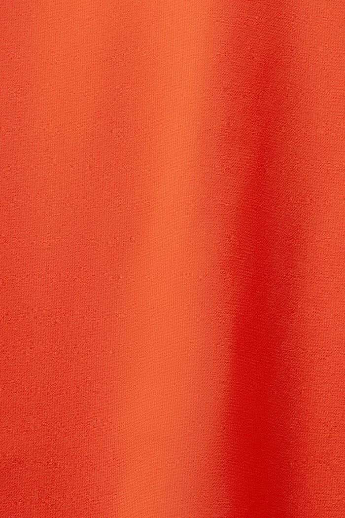 Spódnica midi z szyfonowej krepy, BRIGHT ORANGE, detail image number 5