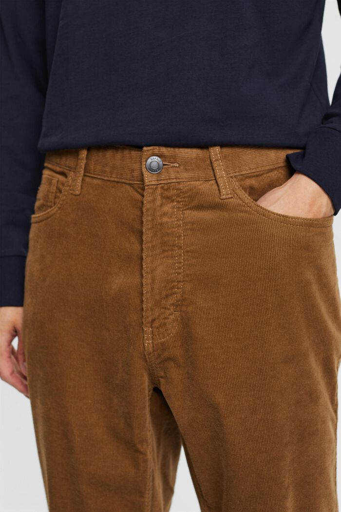 Sztruksowe spodnie, straight fit, BARK, detail image number 2