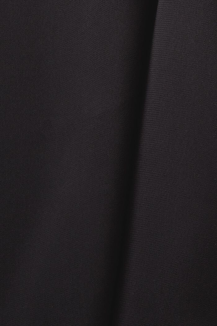 Bluzka bez rękawów z szyfonowej krepy, BLACK, detail image number 5