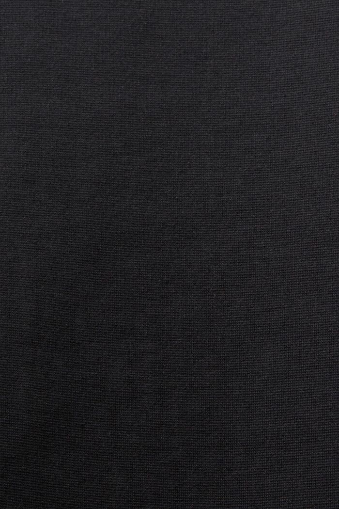 Koszulka z długim rękawem z dżerseju punto, BLACK, detail image number 5