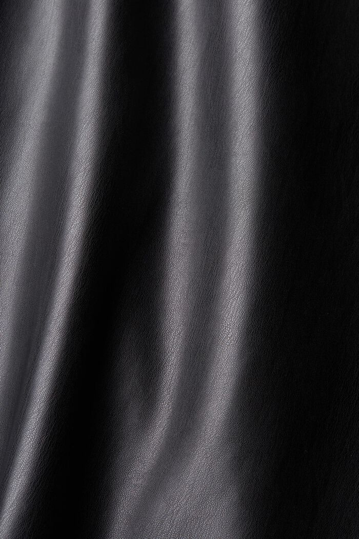 Spódnica midi z ekoskóry PLUS SIZE, BLACK, detail image number 1