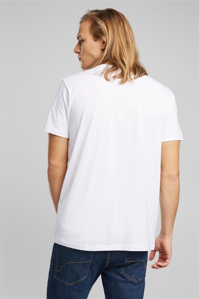 Jerseyowy T-shirt, 100% bawełny ekologicznej, WHITE, detail image number 3