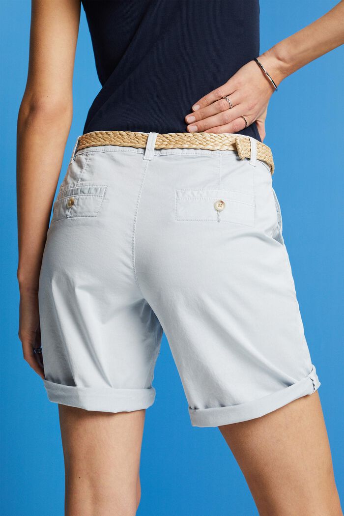 Szorty chino, LIGHT BLUE, detail image number 4