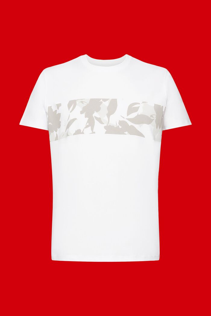 T-shirt z nadrukiem z przodu, 100% bawełny, WHITE, detail image number 6