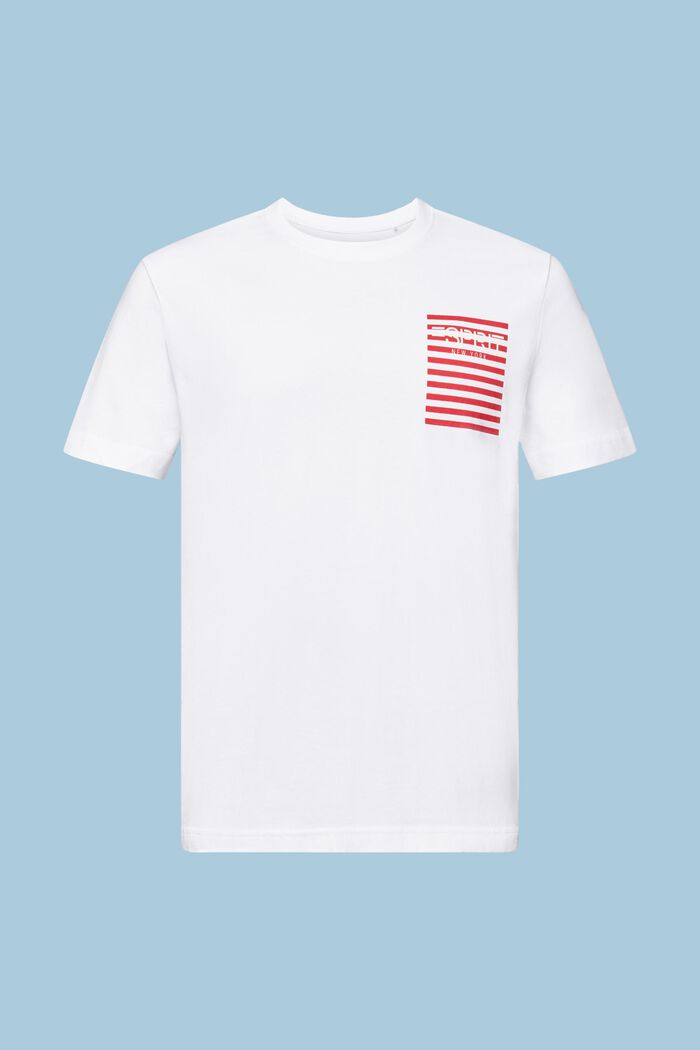T-shirt z logo, WHITE, detail image number 6