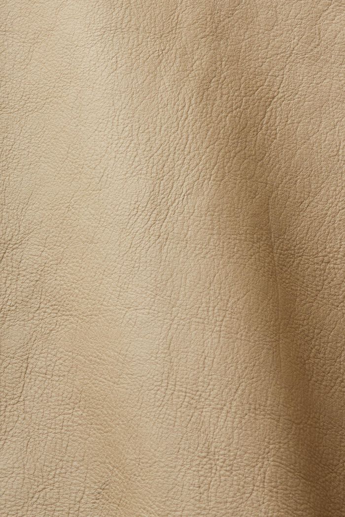Ramoneska ze skóry, BEIGE, detail image number 5