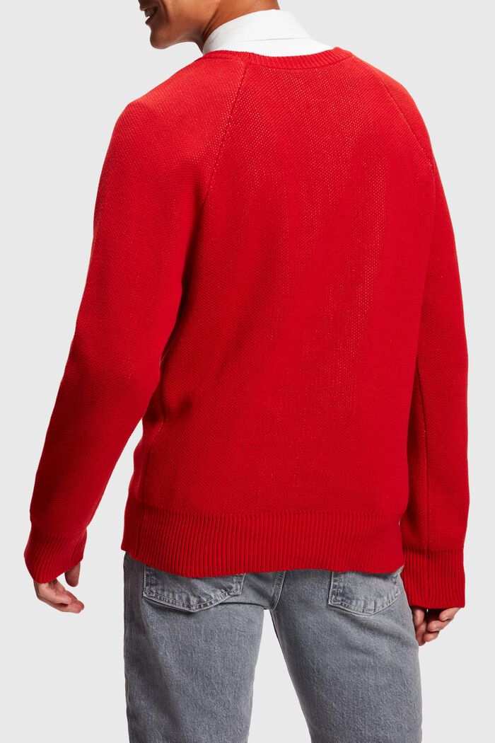 Sweter unisex, RED, detail image number 4