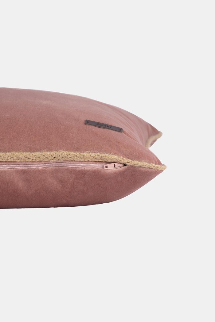 Poszewka na poduszkę z z sizalową lamówką, ROSE, detail image number 2
