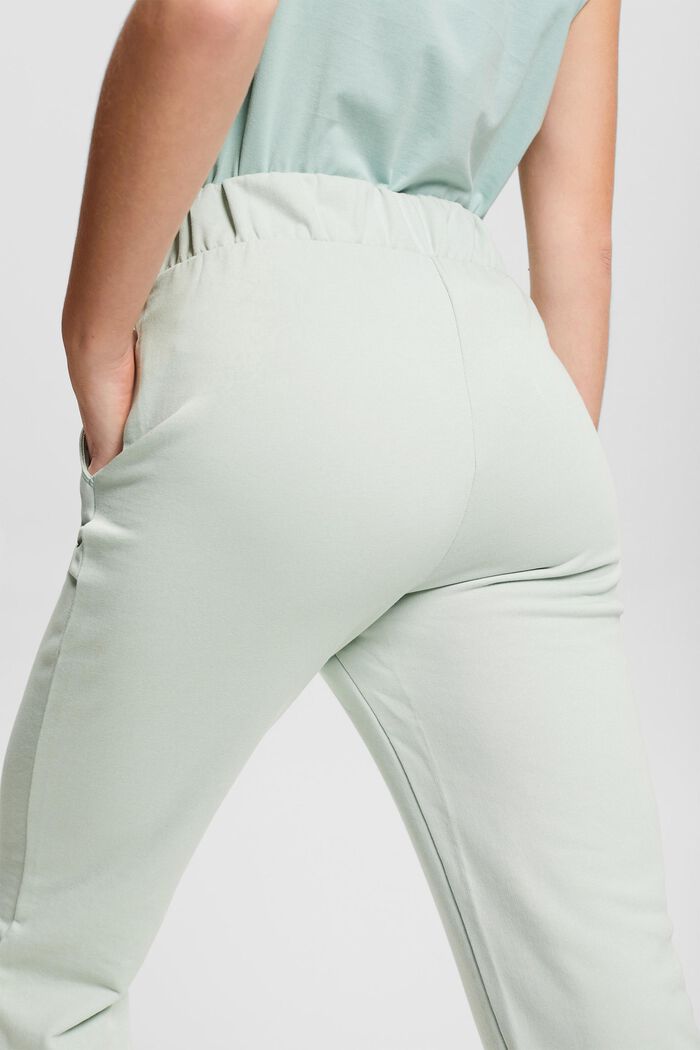 Spodnie dresowe z mieszanki bawełny ekologicznej, PASTEL GREEN, detail image number 5