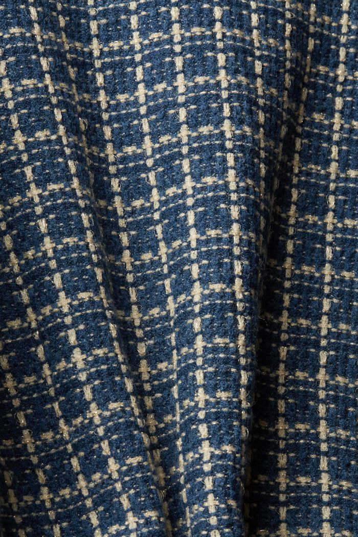 Sweter w kratkę, PETROL BLUE, detail image number 5