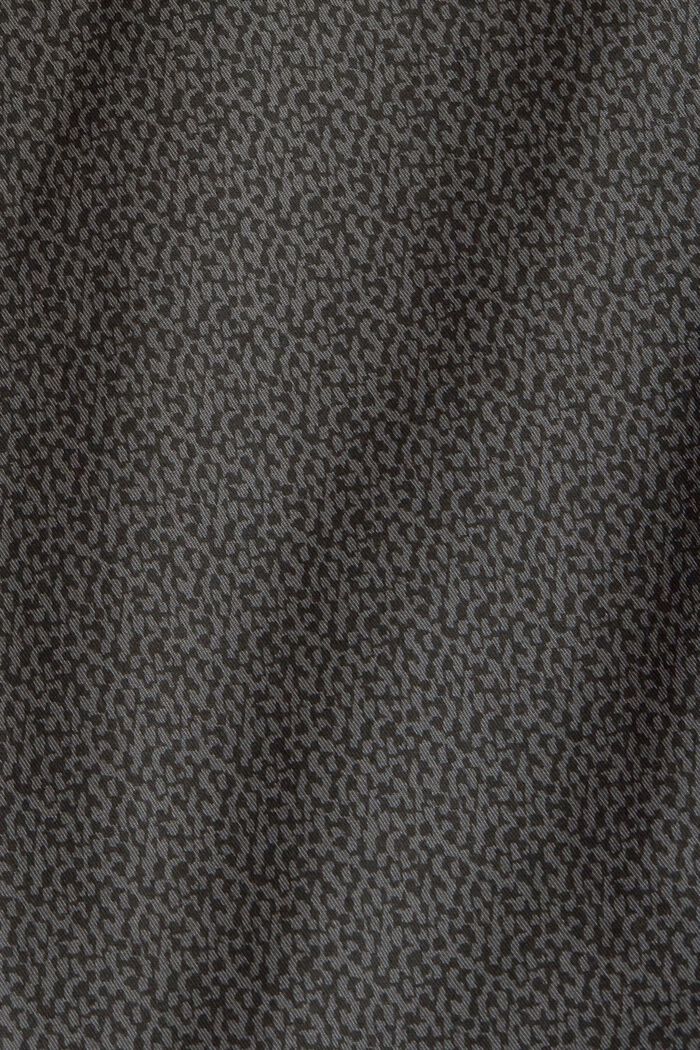 Szorty z brelokiem i nadrukiem, bawełna ekologiczna, DARK GREY, detail image number 4