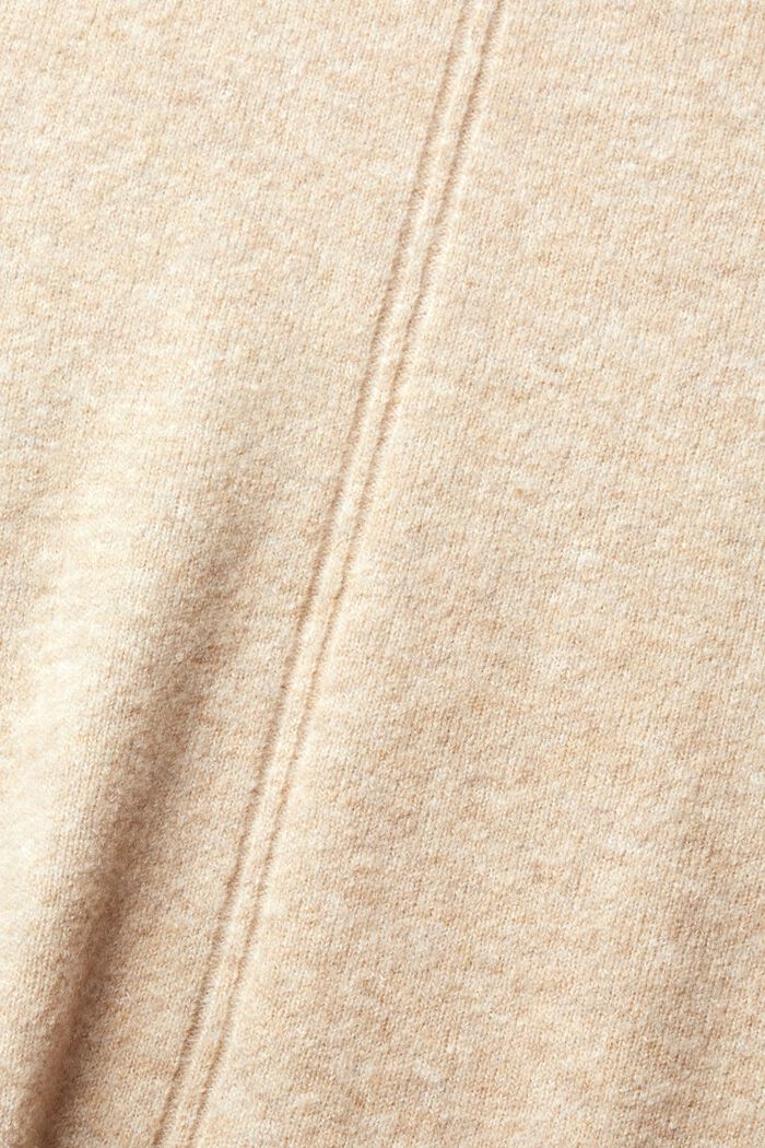 Z wełną: przytulny sweter ze stójką, SAND, detail image number 1