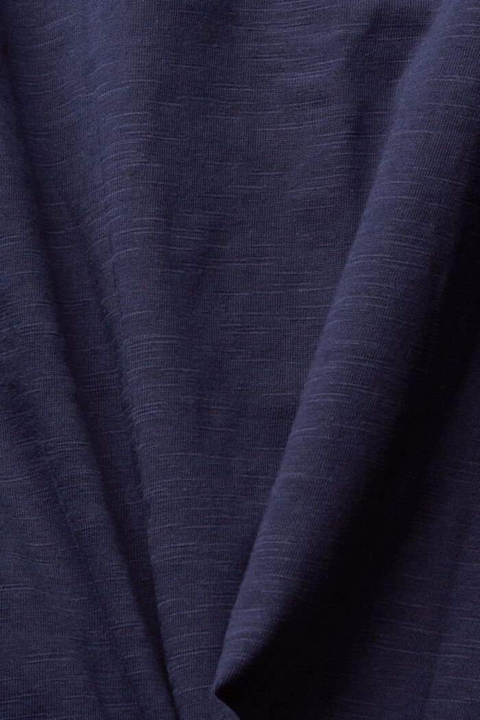 Bluzka z długim rękawem z bawełny, NAVY, detail image number 1