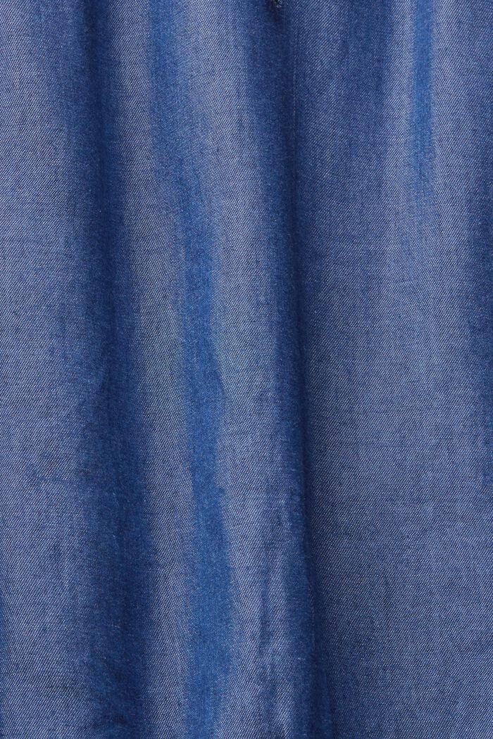 Z włókna TENCEL™: top z wiązaniem na szyi w kolorze denimu, BLUE MEDIUM WASHED, detail image number 4