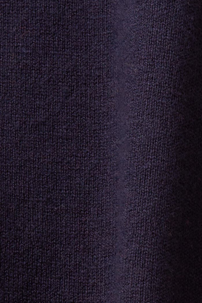 Dzianinowy sweter z krótkim rękawem, NAVY, detail image number 5