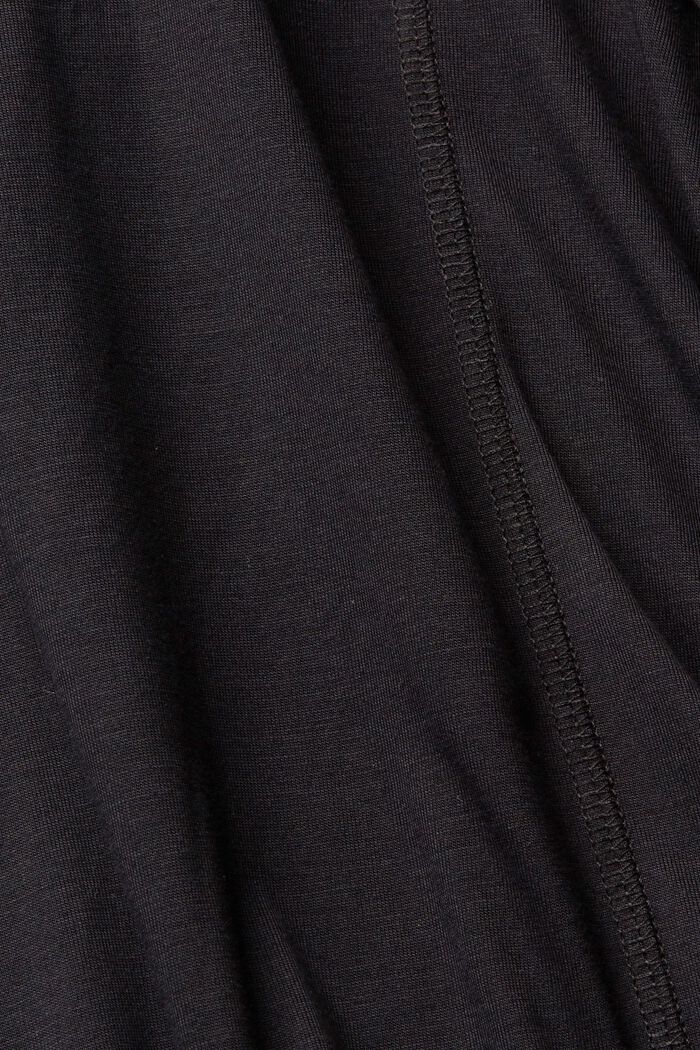 Koszulka z długim rękawem oraz kapturem, LENZING™ ECOVERO™, BLACK, detail image number 1