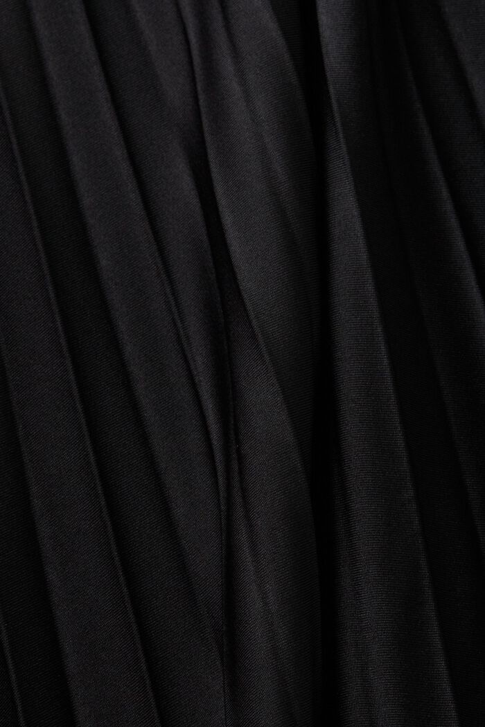 Plisowana spódnica midi, BLACK, detail image number 5