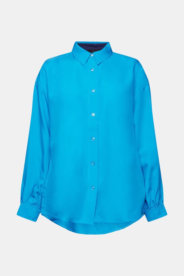 Bluzka koszulowa oversize, BLUE, detail image number 6