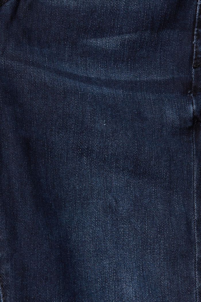 Elastyczne dżinsy z wysokim stanem, fason skinny, BLUE BLACK, detail image number 6