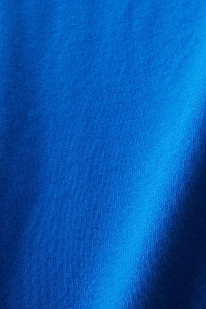 Koszulka z długim rękawem i okrągłym dekoltem, BRIGHT BLUE, detail image number 5
