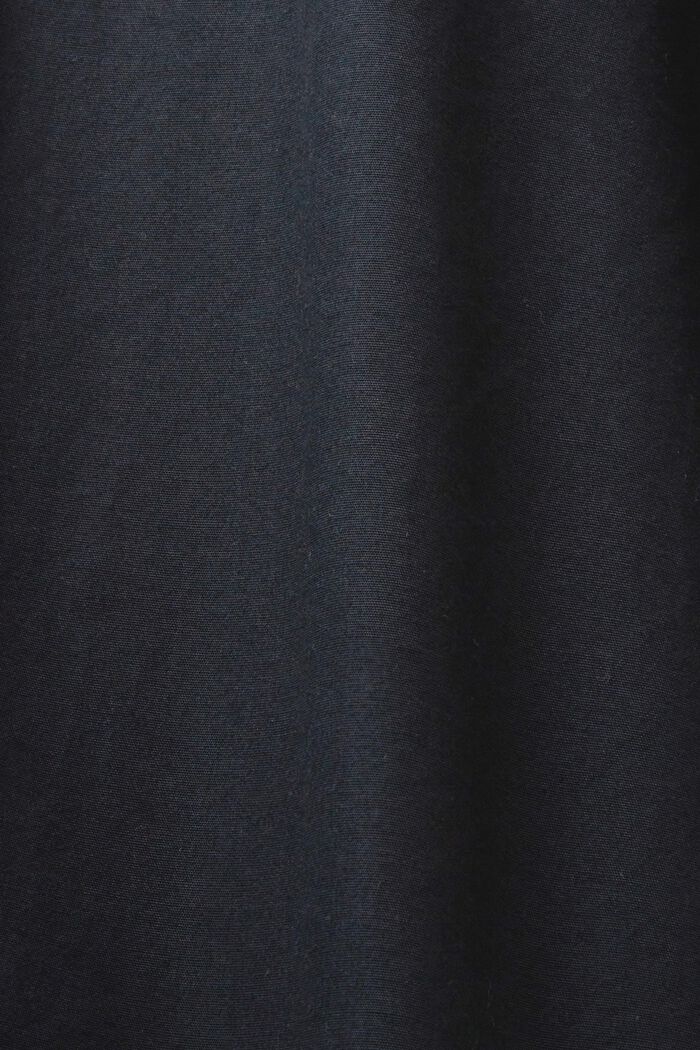 Popelinowa koszula z przypinanym kołnierzykiem, 100% bawełny, BLACK, detail image number 5