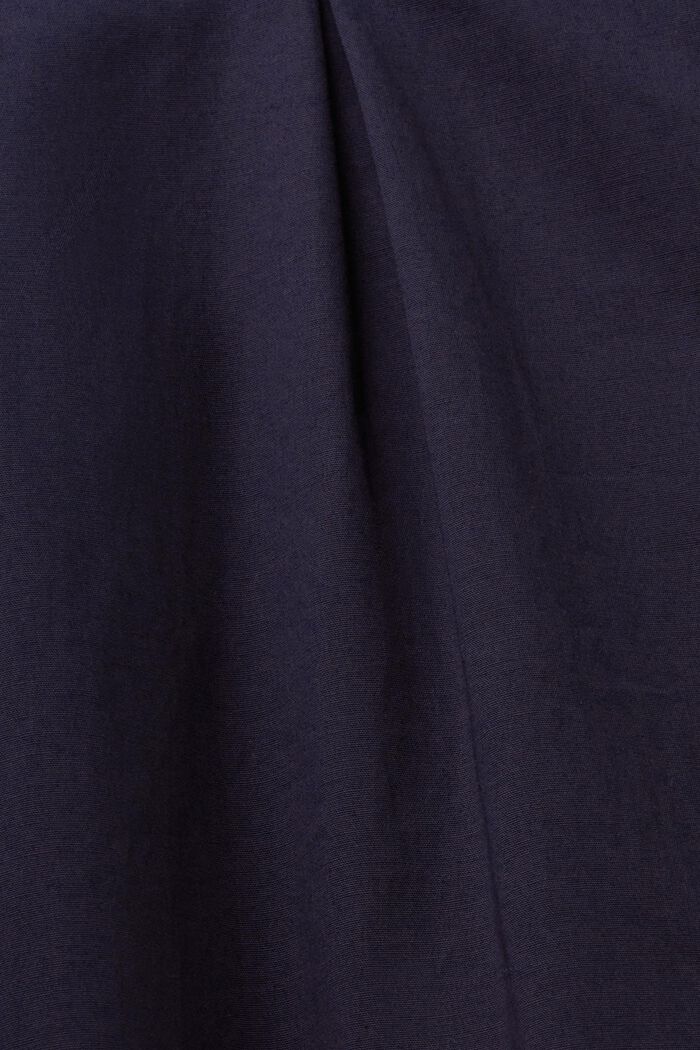Sukienka koszulowa z popeliny, NAVY, detail image number 4