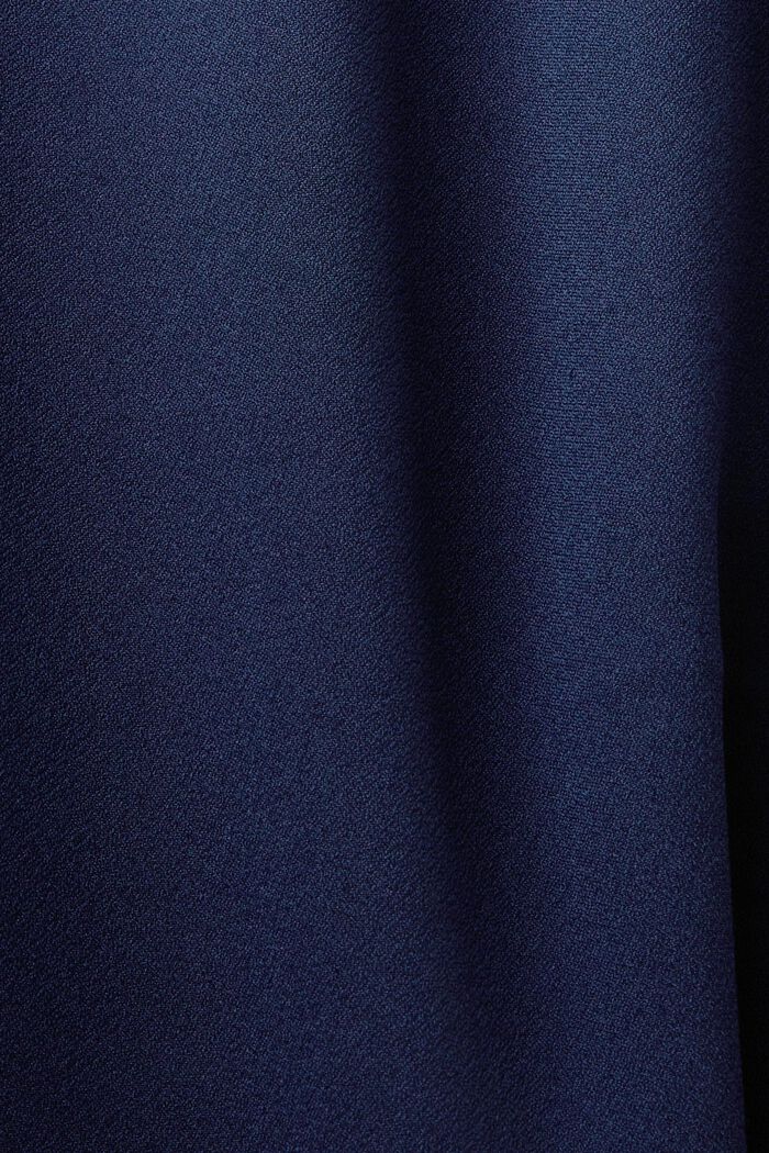 Sukienka z krepy, z laserowymi przycięciami, DARK BLUE, detail image number 4