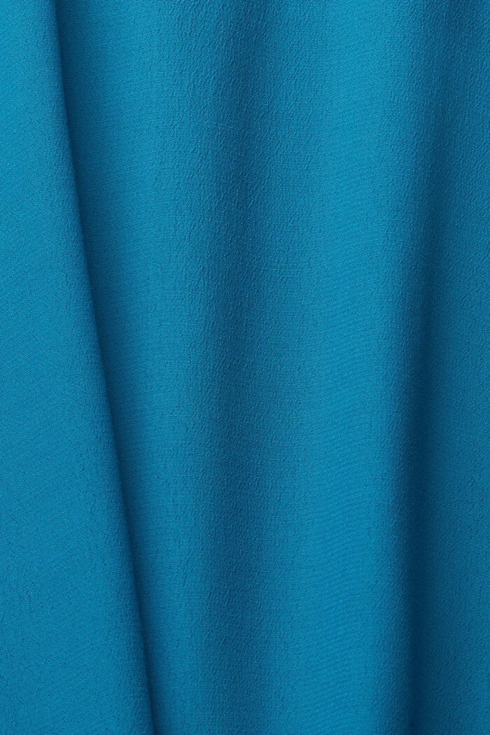 Jednokolorowa bluzka, TEAL BLUE, detail image number 1