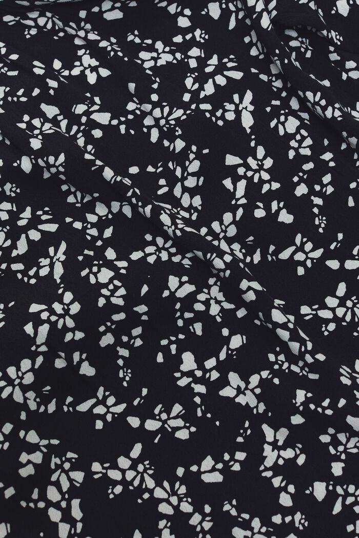 Bluzka z krepy z dekoltem w serek i nadrukiem, NEW BLACK, detail image number 5