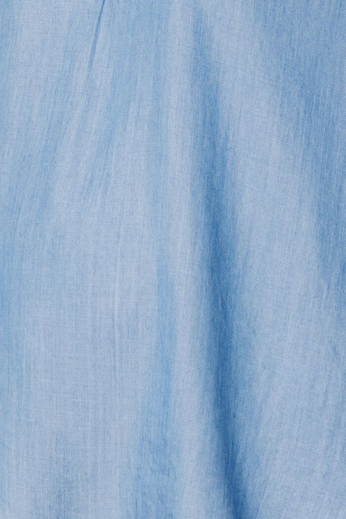 Z tkaniny TENCEL™: zwiewny top w dżinsowym stylu, BLUE MEDIUM WASHED, detail image number 2