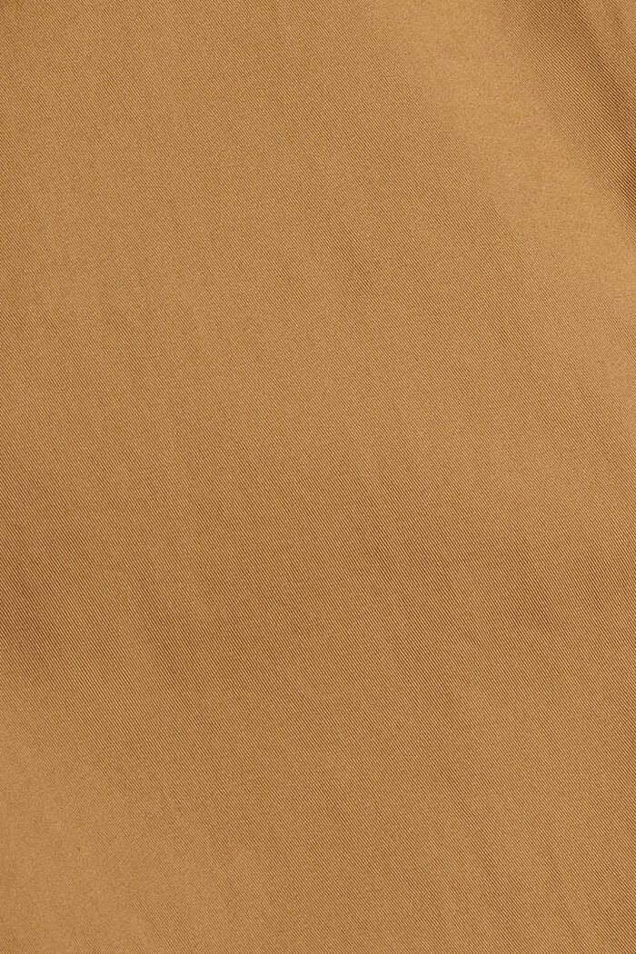 Proste spodnie chino z bawełny organicznej, CAMEL, detail image number 6