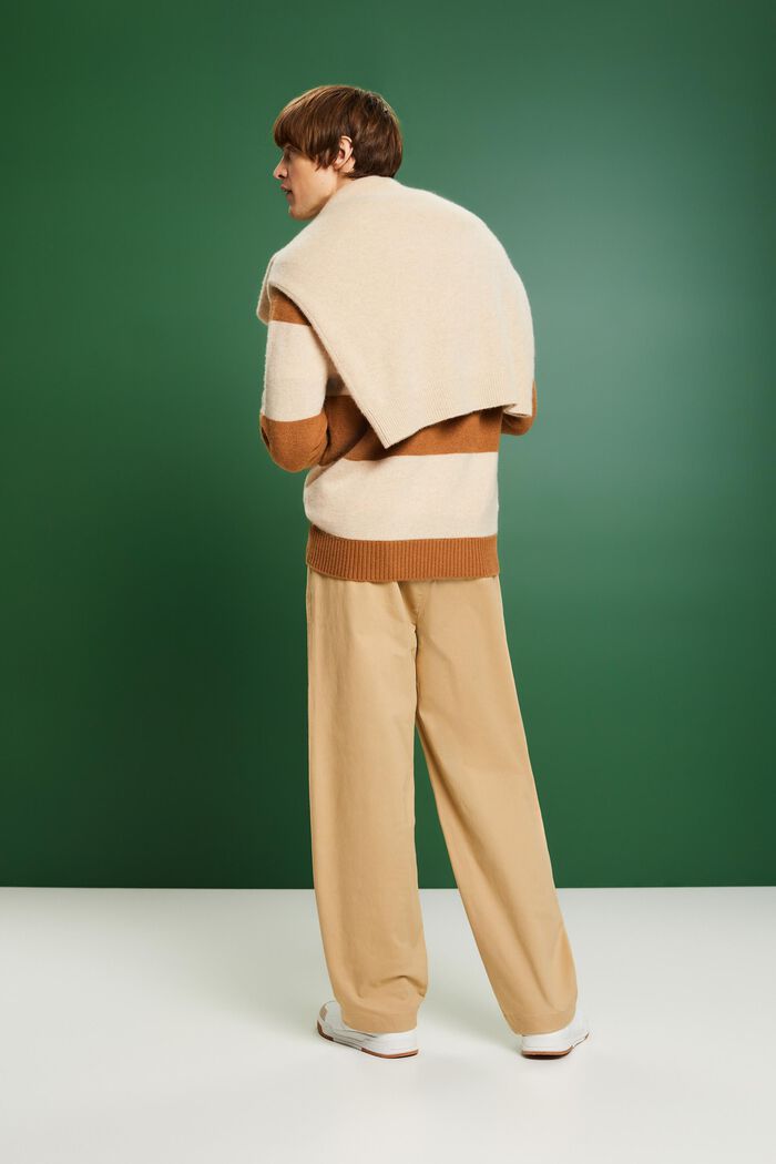Spodnie chino z szerokimi nogawkami, BEIGE, detail image number 2
