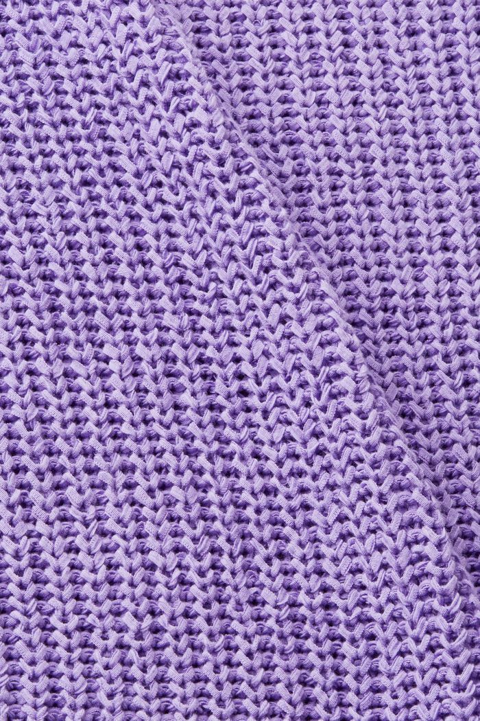 Ażurowy sweter, PURPLE, detail image number 4