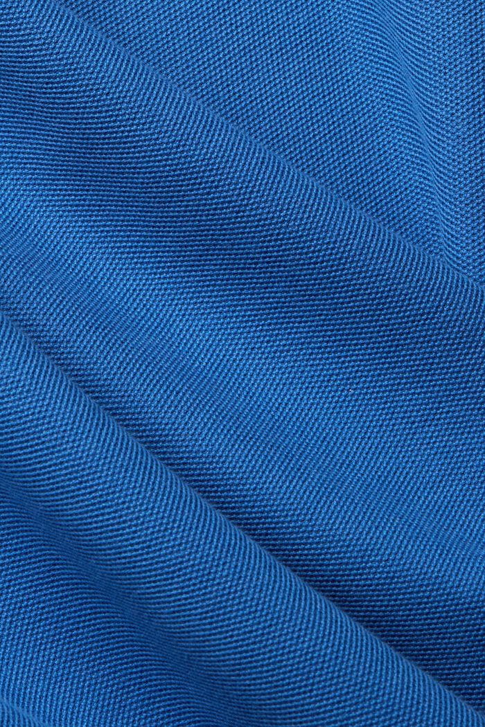 Koszulka polo z długim rękawem z piki, BLUE, detail image number 1