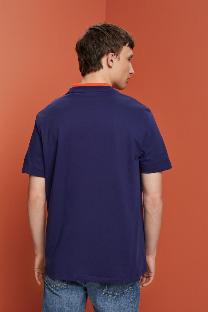 Dżersejowy T-shirt z nadrukiem, DARK BLUE, detail image number 3