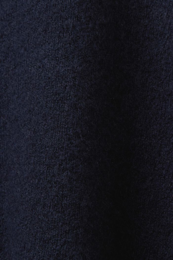 Dzianinowy sweter z szerokimi rękawami, NAVY, detail image number 5