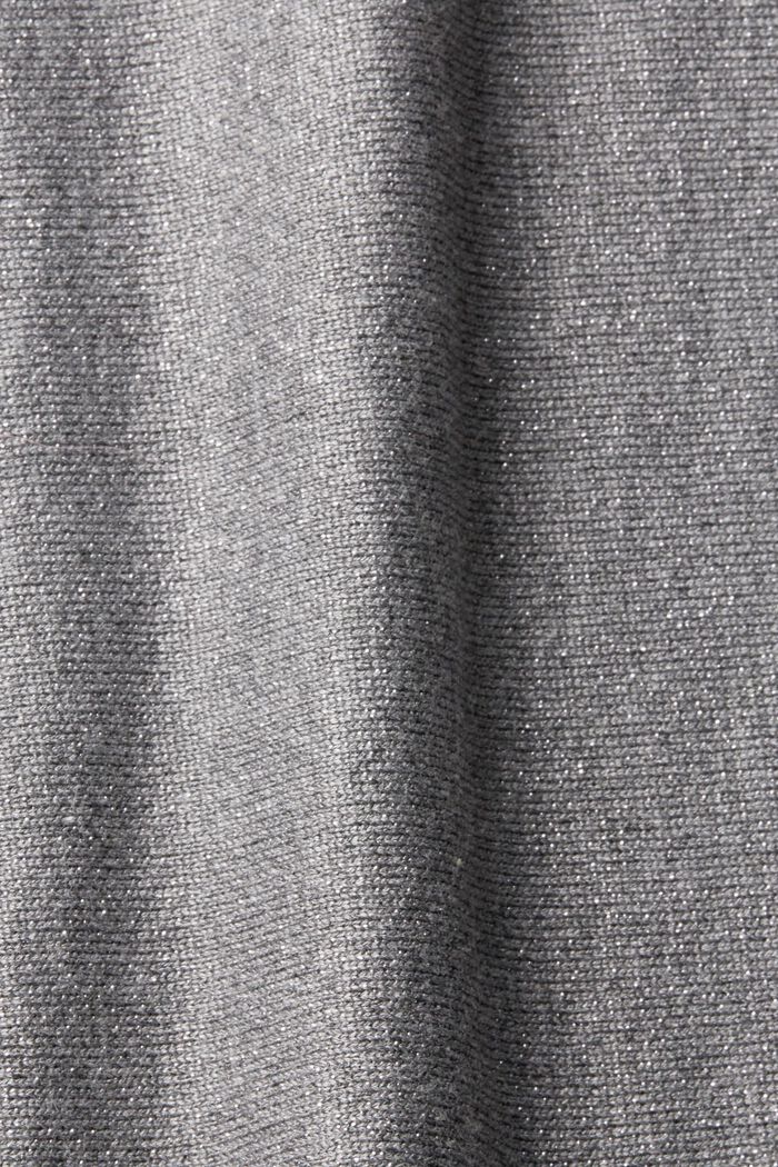 Błyszczący sweter, LENZING™ ECOVERO™, MEDIUM GREY, detail image number 1